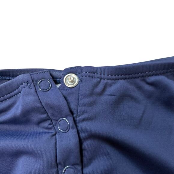 ANDIE Navy Blue Malibu Snap Front One Piece Swimsuit Women's Size XXL - Picture 4 of 7